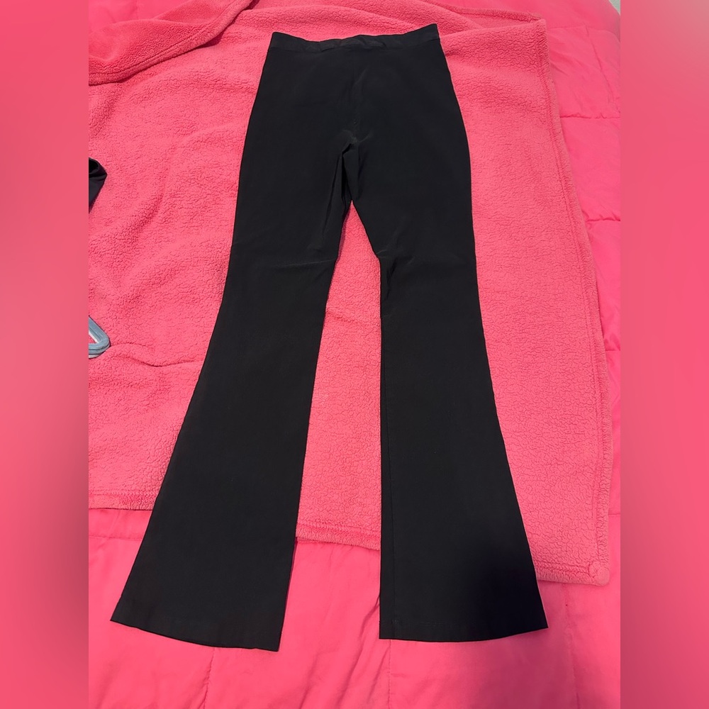 Topshop Black Flared slacks